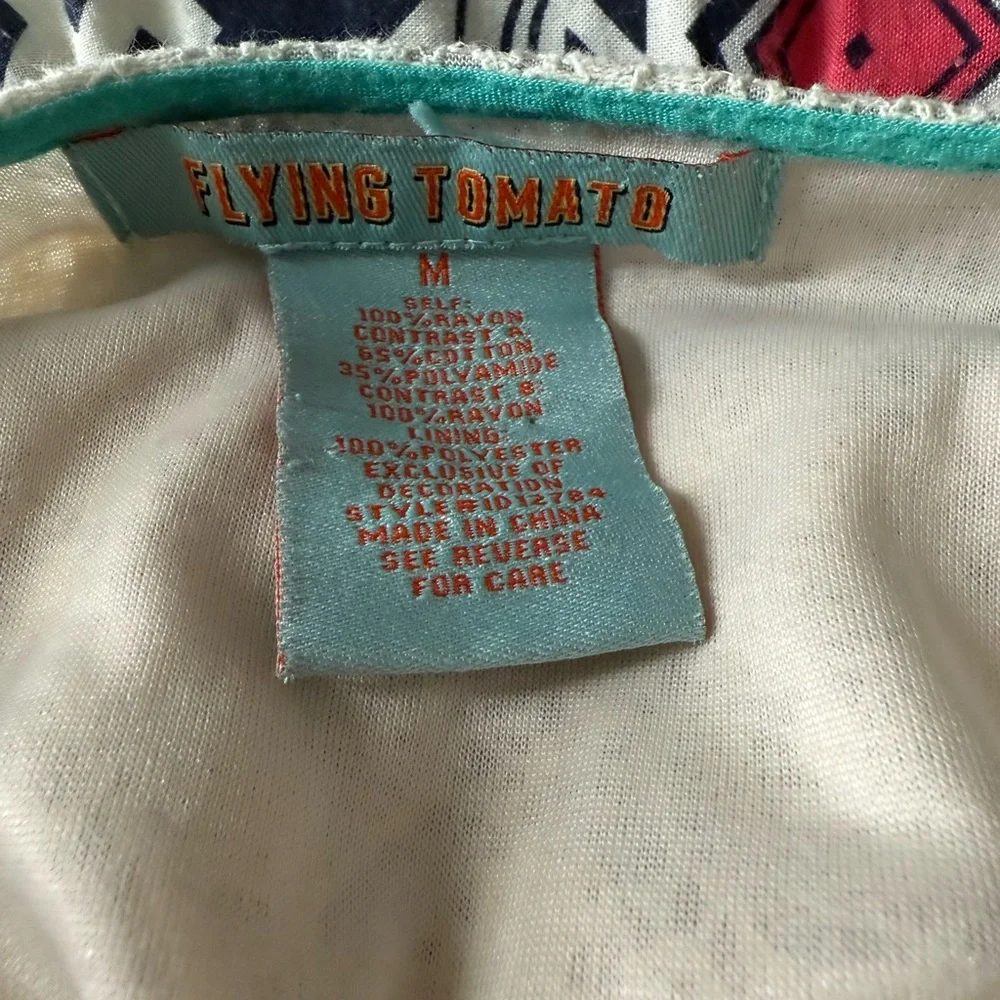 Flying Tomato Teal and Pink Bohemian Dress - Picture 5 of 5